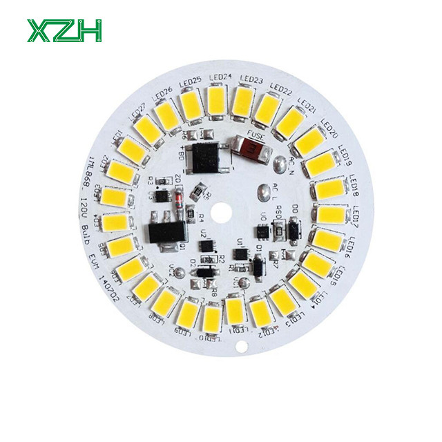 Aluminum LED PCBA Custom SMD LED Bulb PCB Board Standard Thickness