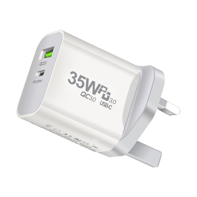 USB C Portable Phone Charger 35w Fast Charging Adapter Chargers for Cell Phone Fast Charge
