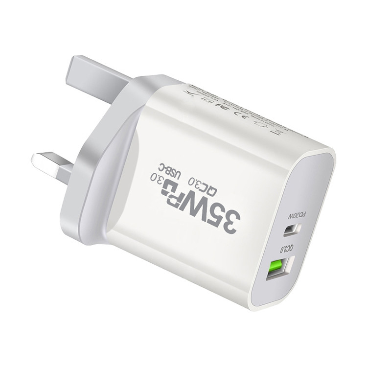 USB C Portable Phone Charger 35w Fast Charging Adapter Chargers for Cell Phone Fast Charge