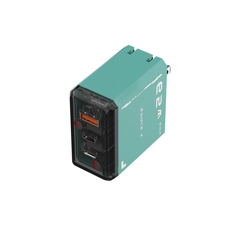 PD Gan Charger New Tech Foldable Plug Superior Safe 65w Fast Charging 2 Ports Usb-c Charger for Phone & Laptop